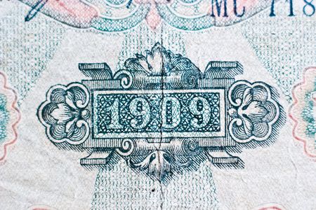 destroyed the old antique coins, banknotes, from ancient timesの写真素材