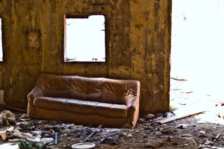 Ruins of a very heavily polluted industrial site, 1890's the place was known as one of the most polluted towns in Europe.
の写真素材