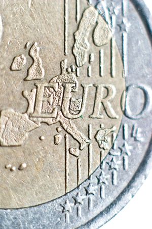 Close-up of an uncirculated euro cents coin 
の写真素材