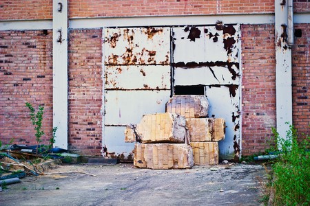 Ruins of a very heavily polluted industrial site, 1890's the place was known as one of the most polluted towns in Europe.
の写真素材