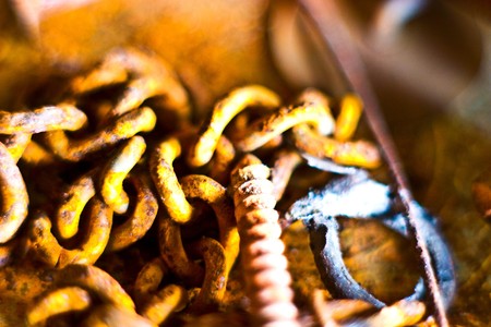 metal, artificial metal material that looks colorfulの写真素材