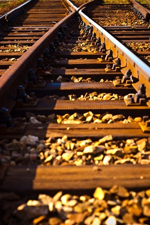view of the railway track on a sunny day