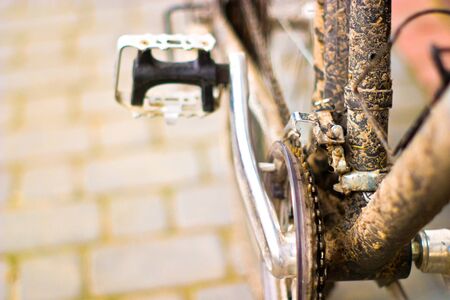 bike, small parts of bike in sunny day
の写真素材