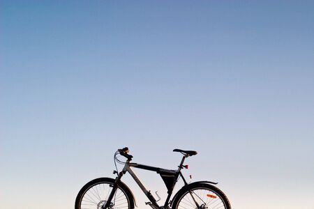 bike, small parts of bike in sunny dayの写真素材