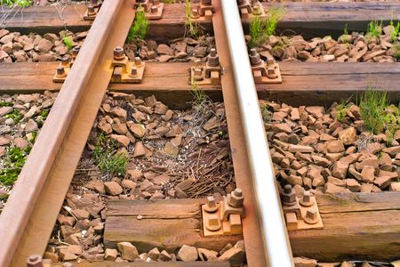 view of the railway track on a sunny day