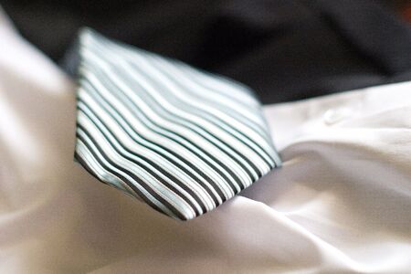 Suits on shop mannequins display, no brandnames or copyright objects, の写真素材