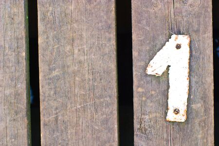 number on painted background, more in this number series の写真素材