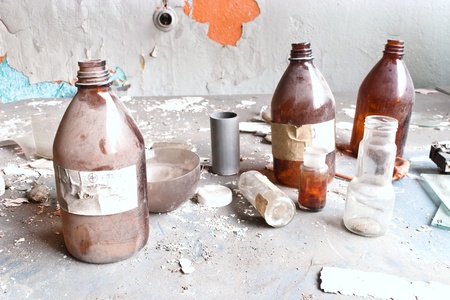 Ruins of a very heavily polluted industrial site, 1890's the place was known as one of the most...