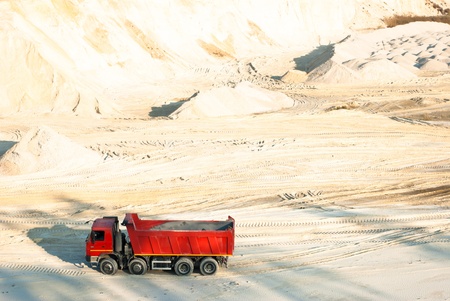 working idustrial machinery in sunny day, machinery series