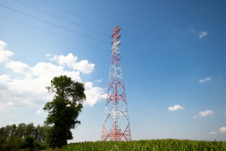 distribution of an electricity, electricity wires