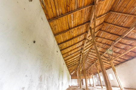 ruins of a very heavily polluted industrial factory, place was known as one of the most polluted towns in Europeの写真素材