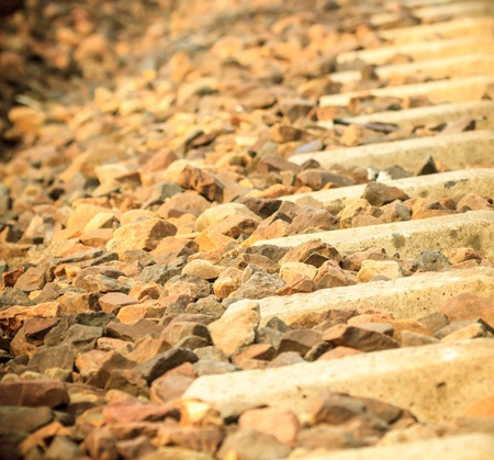 view of the railway track on a sunny day