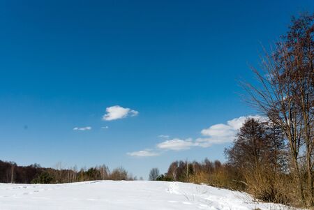 blue lake with cloudy sky, nature seriesの写真素材