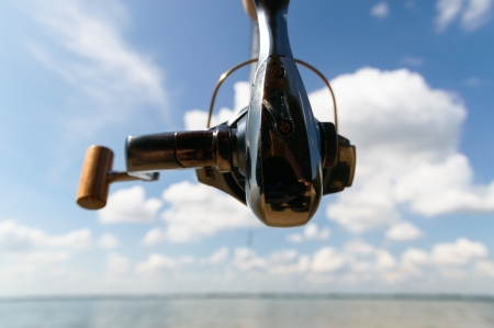 fishing, fishing in a lake, nature series の写真素材