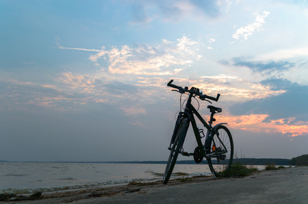 color bike, small parts of bike in sunny dayの写真素材