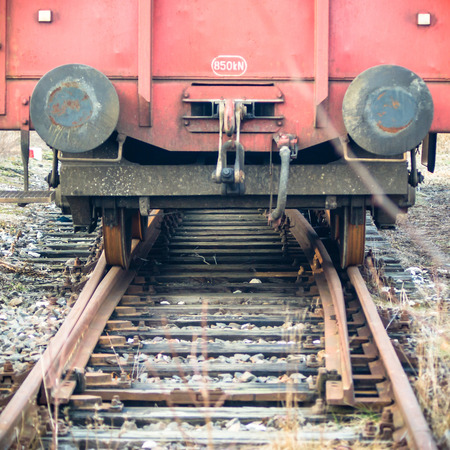 view of the railway track on a sunny day