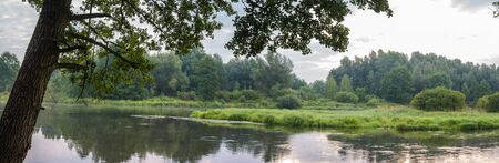 landscape with natural river, nature series