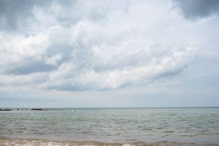 blue sky, natural clouds, nature seriesの写真素材