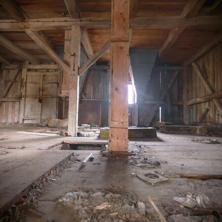 wooden construction, wood building, industrial series