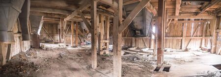 wooden construction, wood building, industrial seriesの写真素材