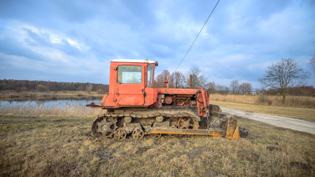 digger, old heavy duty construction equipment, industrial series