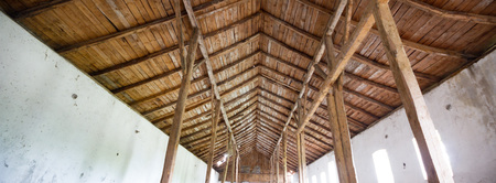 ruins of a very heavily polluted industrial factory, industrial seriesの写真素材