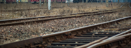 view of the railway track on a sunny day