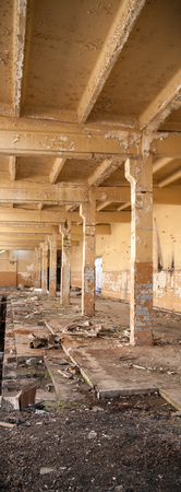ruins of a very heavily polluted industrial factory, industrial series