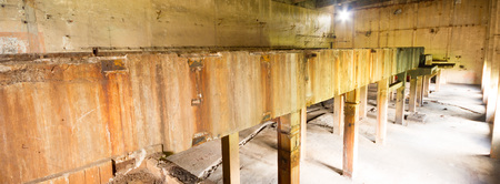 ruins of a very heavily polluted industrial factory, industrial seriesの写真素材