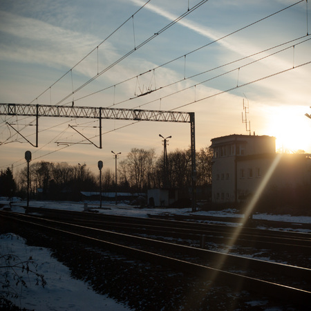 ruins of a very heavily polluted industrial factory, industrial seriesの写真素材