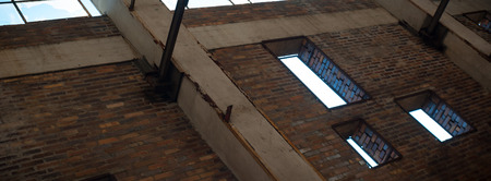 ruins of a very heavily polluted industrial factory, industrial seriesの写真素材