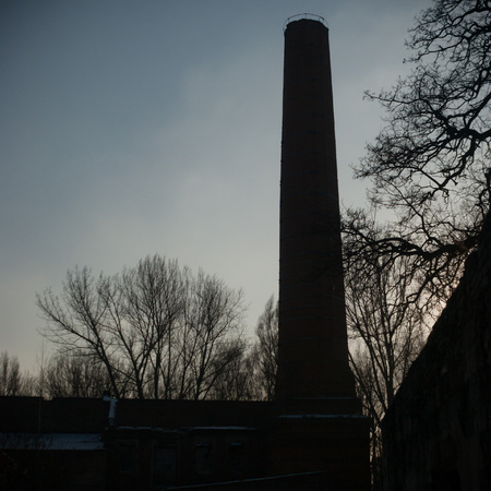 ruins of a very heavily polluted industrial factory, industrial seriesの写真素材