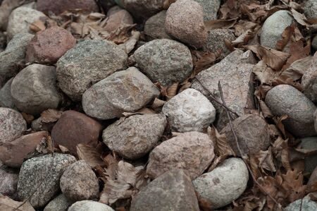 pebble stones in sunny day great as a backgroundの写真素材