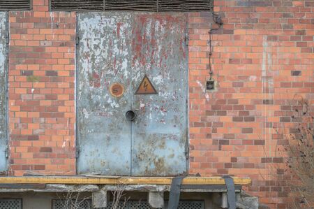 ruins of a very heavily polluted industrial factory, industrial seriesの写真素材