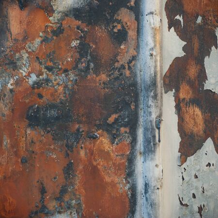 ruins of a very heavily polluted industrial factory, industrial seriesの写真素材