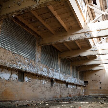 ruins of a very heavily polluted industrial factory, industrial seriesの写真素材