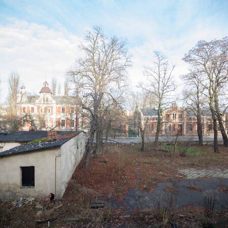 ruins of a very heavily polluted industrial factory, industrial seriesの写真素材