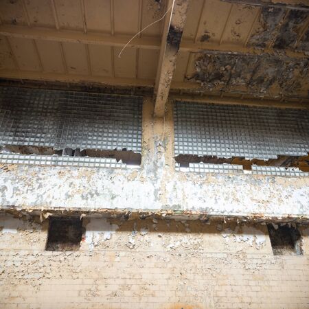 ruins of a very heavily polluted industrial factory, industrial seriesの写真素材