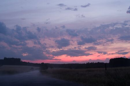 blue sky, natural clouds, nature seriesの写真素材