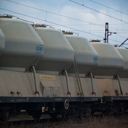 ruins of a very heavily polluted industrial factory, industrial seriesの写真素材