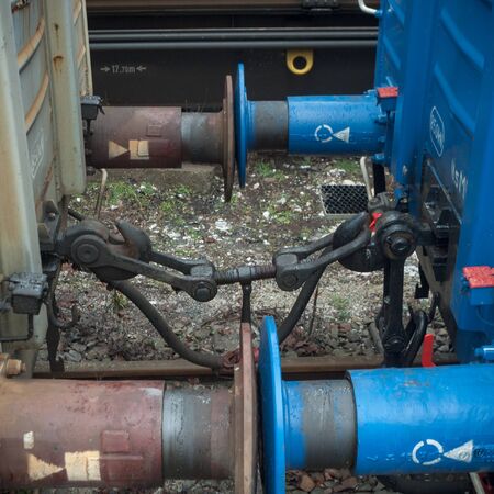 ruins of a very heavily polluted industrial factory, industrial seriesの写真素材