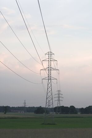 wires of distribution of an electricity, industrial seriesの写真素材