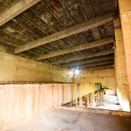 ruins of a very heavily polluted industrial factory, industrial seriesの写真素材