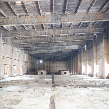 ruins of a very heavily polluted industrial factory, industrial seriesの写真素材