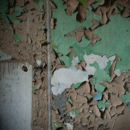 ruins of a very heavily polluted industrial factory, industrial seriesの写真素材
