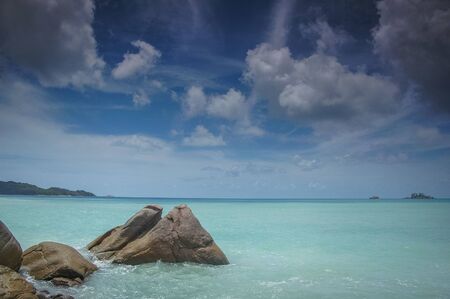 beautiful ocean view on the islandの写真素材