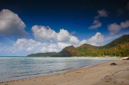 rich blue sky on the island