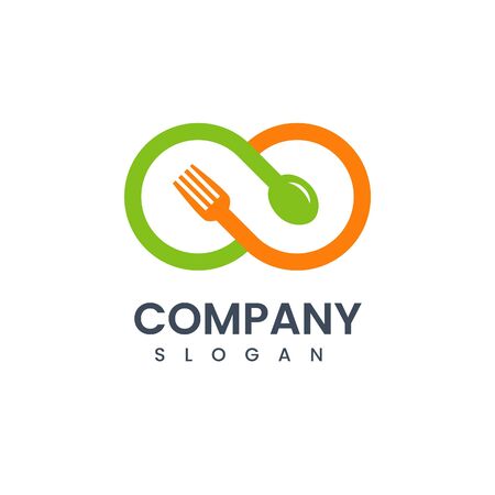 Food studio vector logo.Cooking logo. Food icon Restaurant vector logo template.のイラスト素材