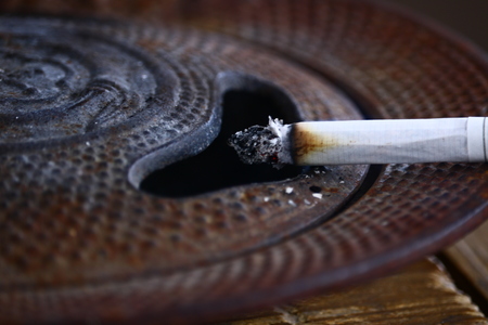 ashtray close upの写真素材