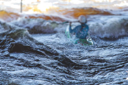 View of floorball match game, court hall indoor venue with junior teenage children school team playing in the background, floor ball hockey match game on the arena stadium, copy spaceの写真素材